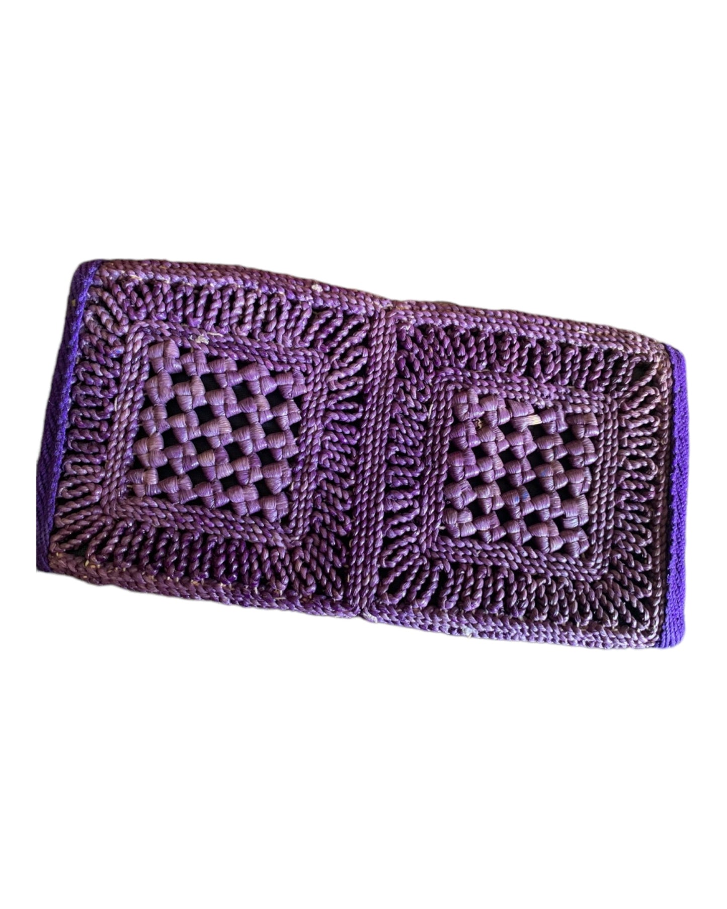 1970s Vintage Purple Clutch Made In Italy Clutch