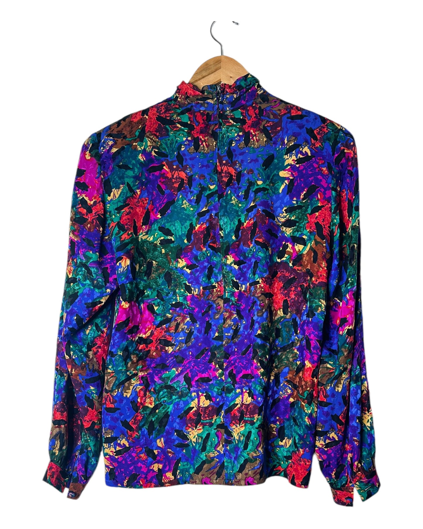 Bold Printed Silk Top